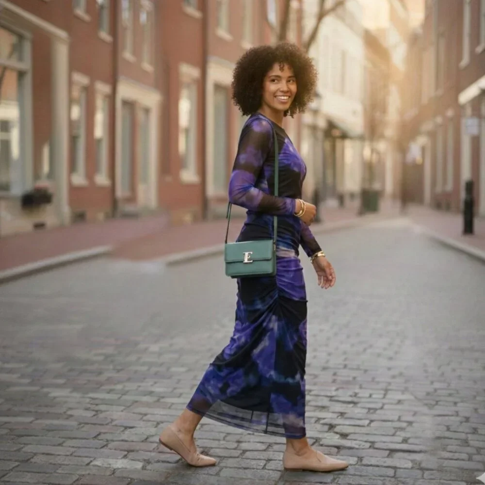 Elegant Floral Maxi Dress - Picture 2 of 2
